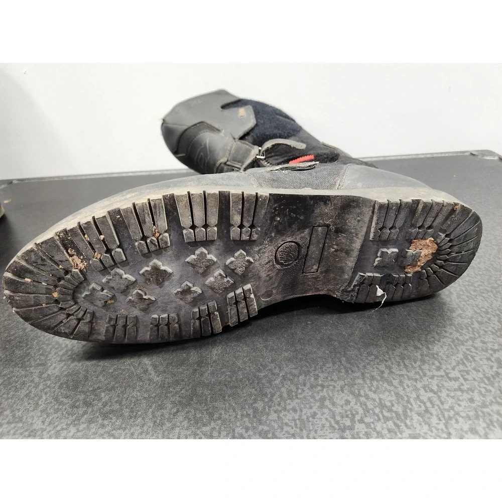 Sidi All Road Motorcycle Boots Men's 14.5 Black Gore-Tex Touring Riding Grunge